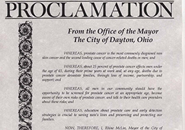 Dayton Ohio Proclamation Award
